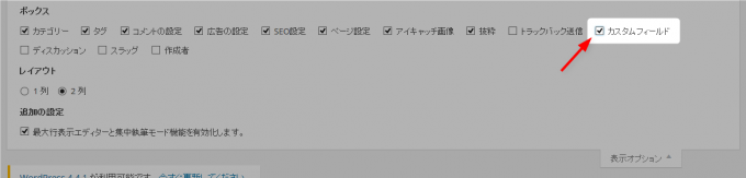 表示オプション