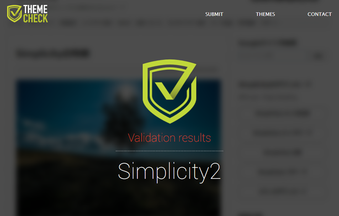 100% - WordPress theme Simplicity2